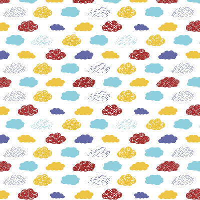 Blackout roller blind Colorful clouds