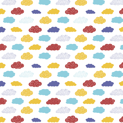 Blackout roller blind Colorful clouds