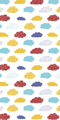 Blackout roller blind Colorful clouds