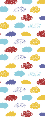 Blackout roller blind Colorful clouds