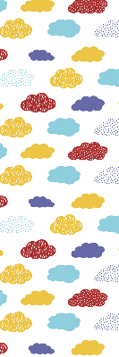 Blackout roller blind Colorful clouds