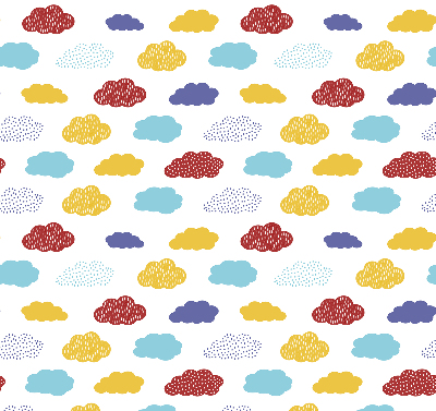 Blackout roller blind Colorful clouds