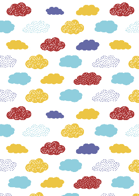 Blackout roller blind Colorful clouds