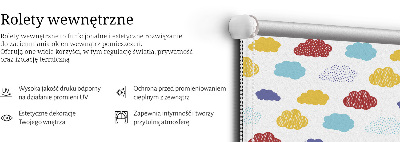 Blackout roller blind Colorful clouds