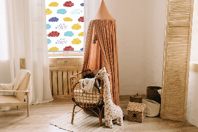 Blackout roller blind Colorful clouds