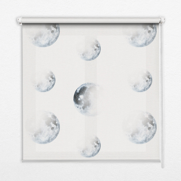 Fabric roller blind for window Moons