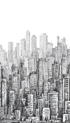 Blackout roller blind for window City