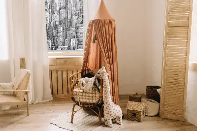 Blackout roller blind City design for windows