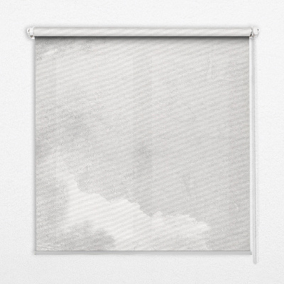 Blackout roller blind for window in gray sky