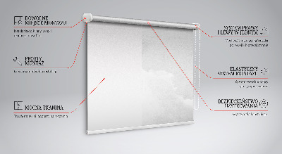 Blackout roller blind for window Gray sky