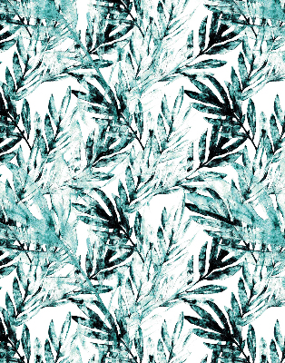 Fabric roller blind for window Leaves