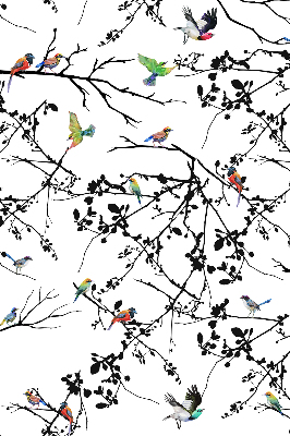 Blackout roller blind Birds on the branches
