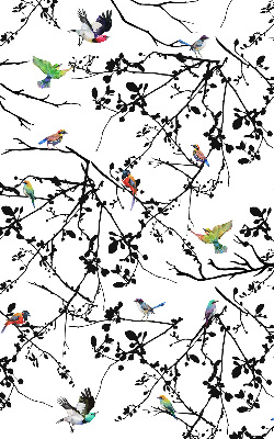 Blackout roller blind Birds on the branches