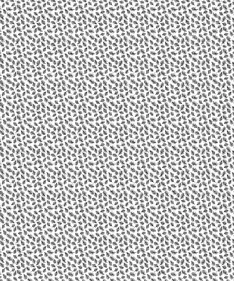 Fabric window roller blind with feathers pattern