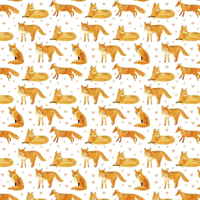 Blackout roller blind with foxes print