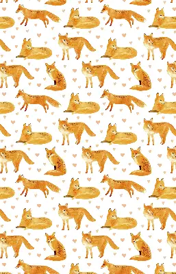 Blackout roller blind with foxes print