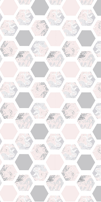 Blackout roller blind for window Hexagons