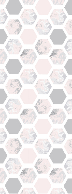 Blackout roller blind for window Hexagons