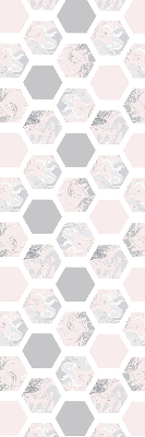 Blackout roller blind for window Hexagons