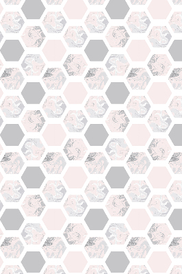 Blackout roller blind for window Hexagons