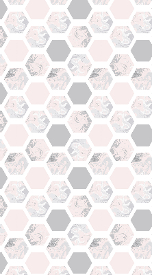Blackout roller blind for window Hexagons
