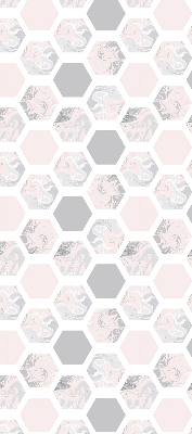 Blackout roller blind for window Hexagons