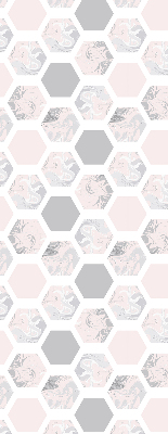 Blackout roller blind for window Hexagons