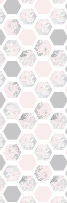 Blackout roller blind for window Hexagons