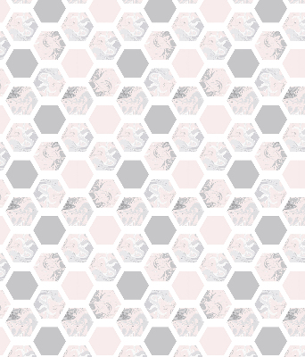 Blackout roller blind for window Hexagons
