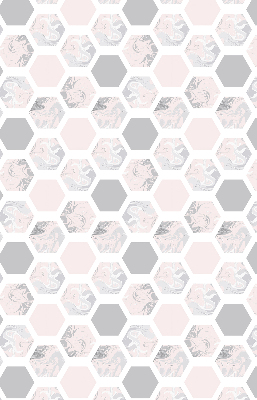 Blackout roller blind for window Hexagons
