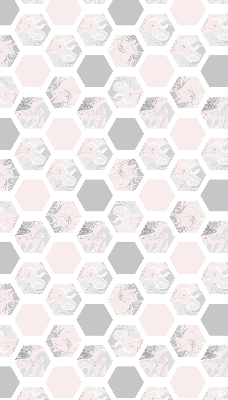 Blackout roller blind for window Hexagons