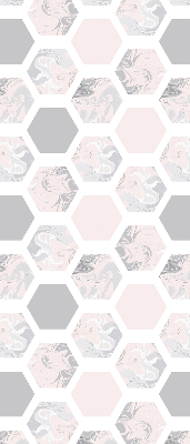 Blackout roller blind for window Hexagons