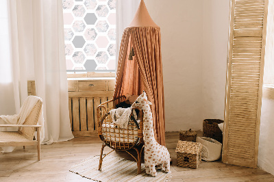 Blackout roller blind for window Hexagons