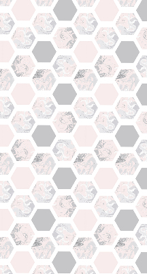 Blackout roller blind for window Hexagons
