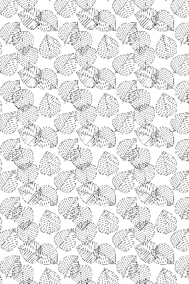 Fabric roller blind for window Drawn leaves
