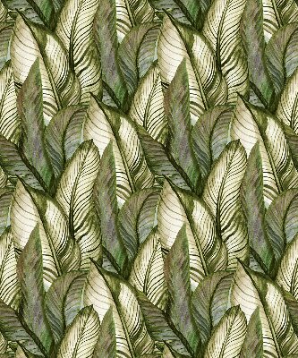 Blackout roller blind for window Leaves