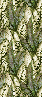 Blackout roller blind for window Leaves