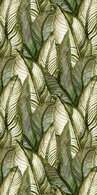 Blackout roller blind for window Leaves