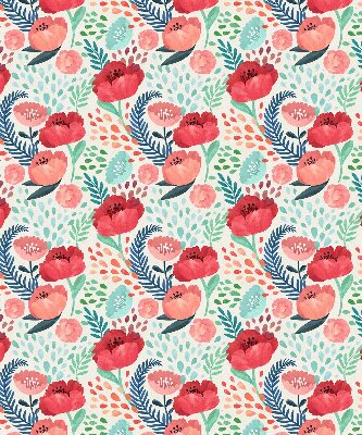 Fabric roller blind for window Poppy
