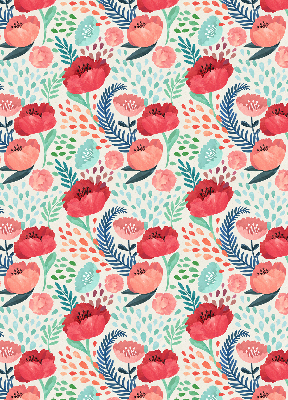 Fabric roller blind for window Poppy