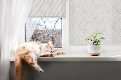 Blackout roller blind White marble