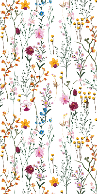Blackout roller blind for window Colorful flowers