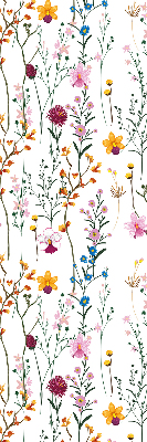 Blackout roller blind for window Colorful flowers