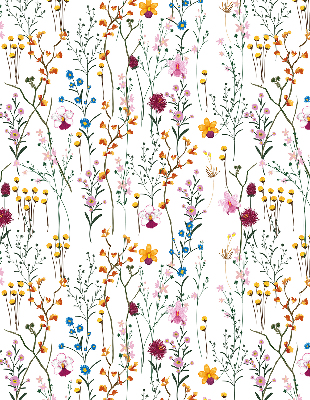 Blackout roller blind for window Colorful flowers