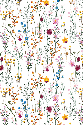 Blackout roller blind for window Colorful flowers