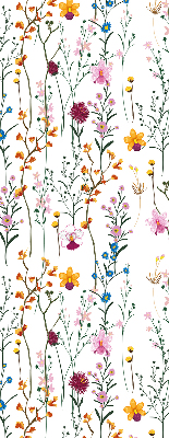Blackout roller blind for window Colorful flowers