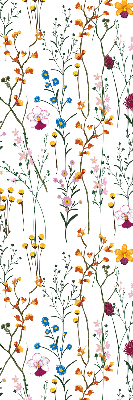 Blackout roller blind for window Colorful flowers