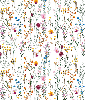 Blackout roller blind for window Colorful flowers