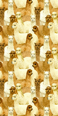 Blackout roller blind for window A herd of alpacas