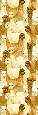 Blackout roller blind for window A herd of alpacas